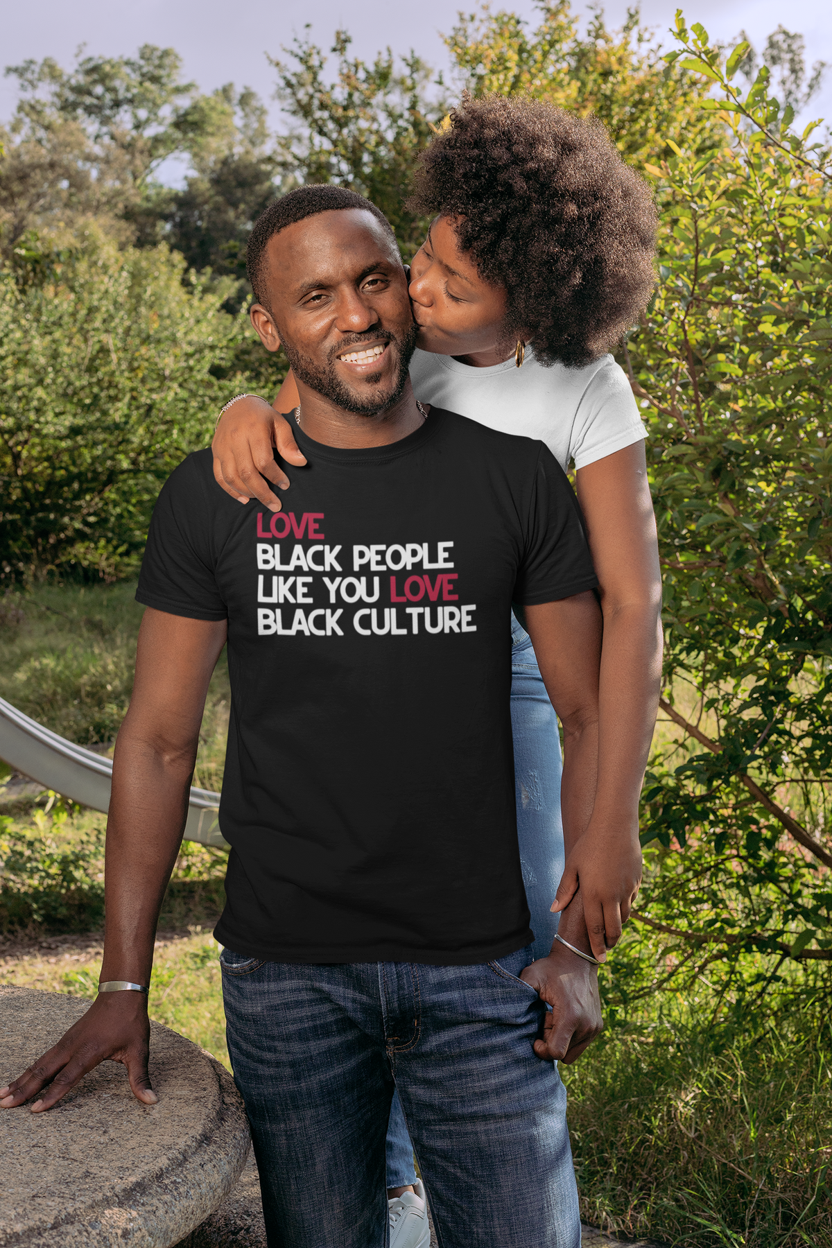 Love Black People adult t-shirt