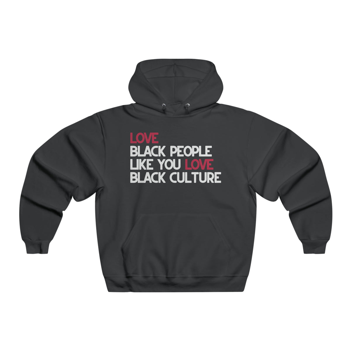 Love Black People adult pullover hoodie
