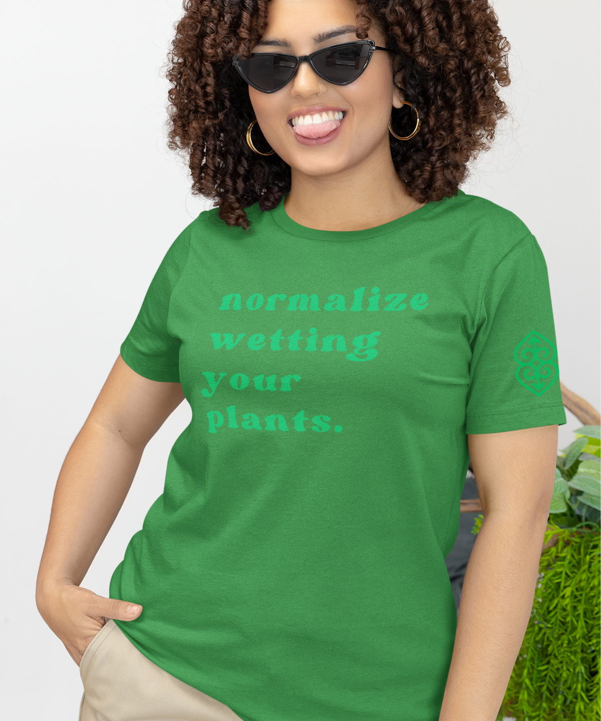&quot;Normalize Wetting Your Plants&quot; Adult T-Shirt