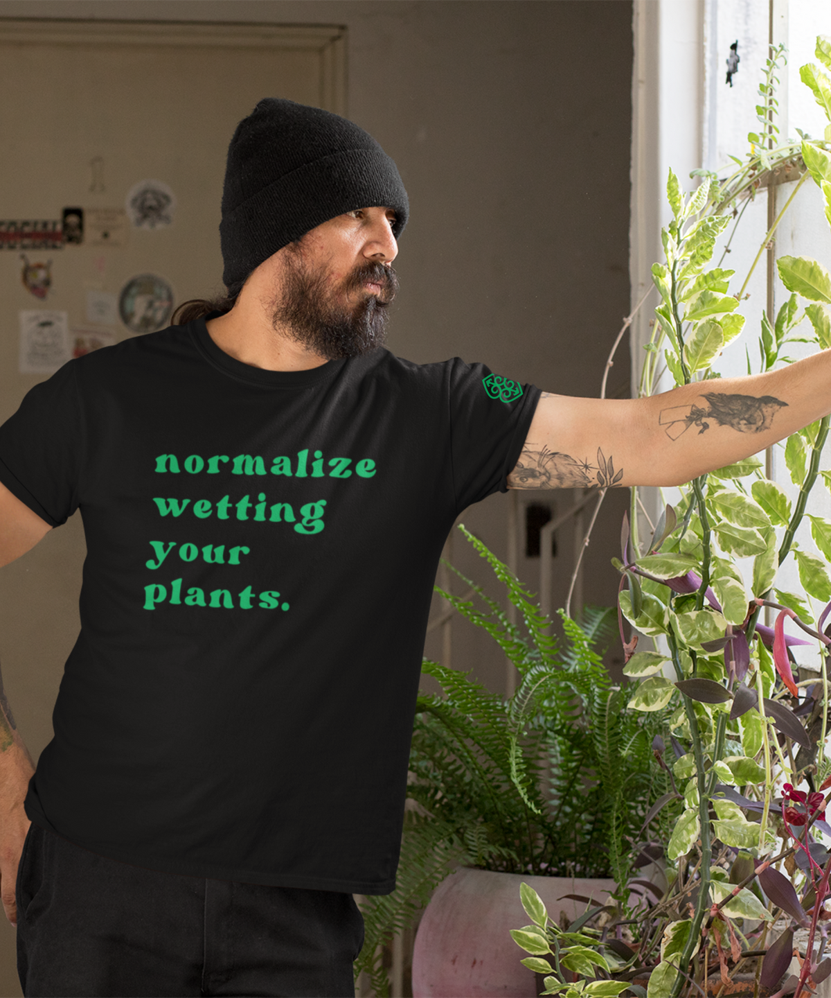 &quot;Normalize Wetting Your Plants&quot; Adult T-Shirt